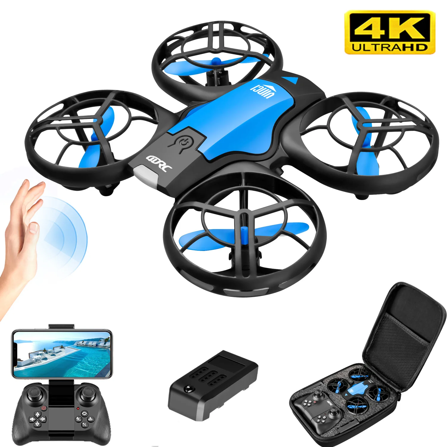 Новый мини-дрон V8 с камерой 4 – обзор и цена Drone Battery Box