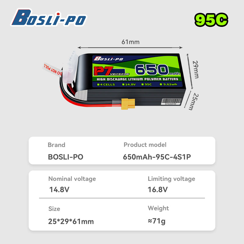 Аккумулятор Boslipo P7 Version – обзор и цена Drone Battery 3S